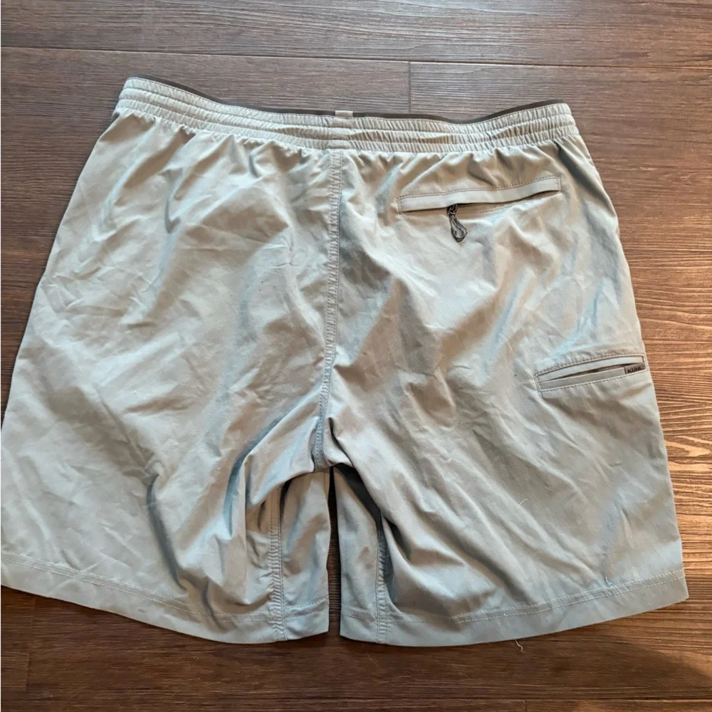 Kuhl Trekr 8” shorts light blue/green pull on‎ sz “large
